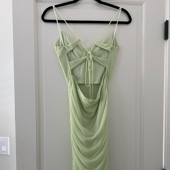 Princess Polly Colette Midi Dress Green - Picture 4 of 9